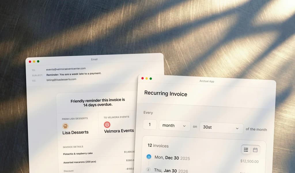 Manage suppliers and bill clients with confidence